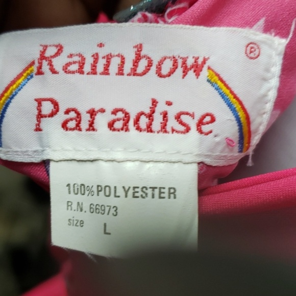 ❤ 3/$30 Rainbow paradise summer dress. Size lrg - Picture 5 of 5